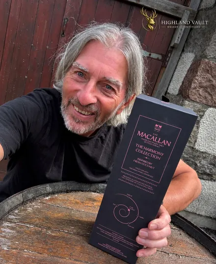 A Highland Vault winner with their Macallan Harmony Collection