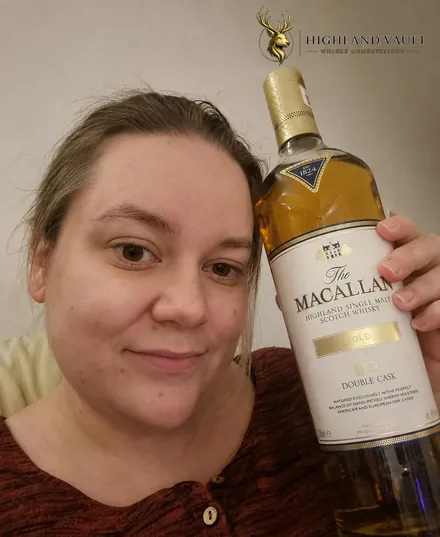 A Highland Vault winner with their Macallan Double Cask Gold