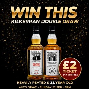 Win a Kilkerran 16 and Heavily Peated Draw 2