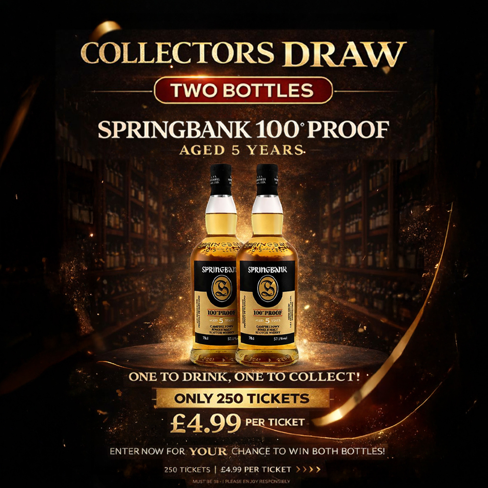 Collectors Series – Springbank 100 Proof 2 bottle Prize Drink 1- Keep 1