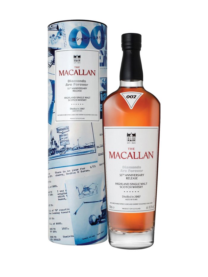 Macallan 007 Diamonds are forever Bond Bottling
