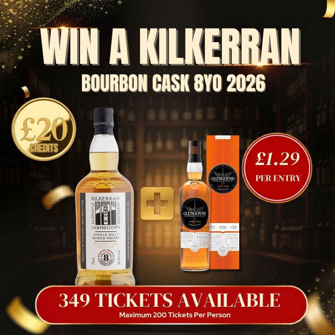 Win a Kilkerran Bourbon Cask 8yo 2026 + Instant Wins