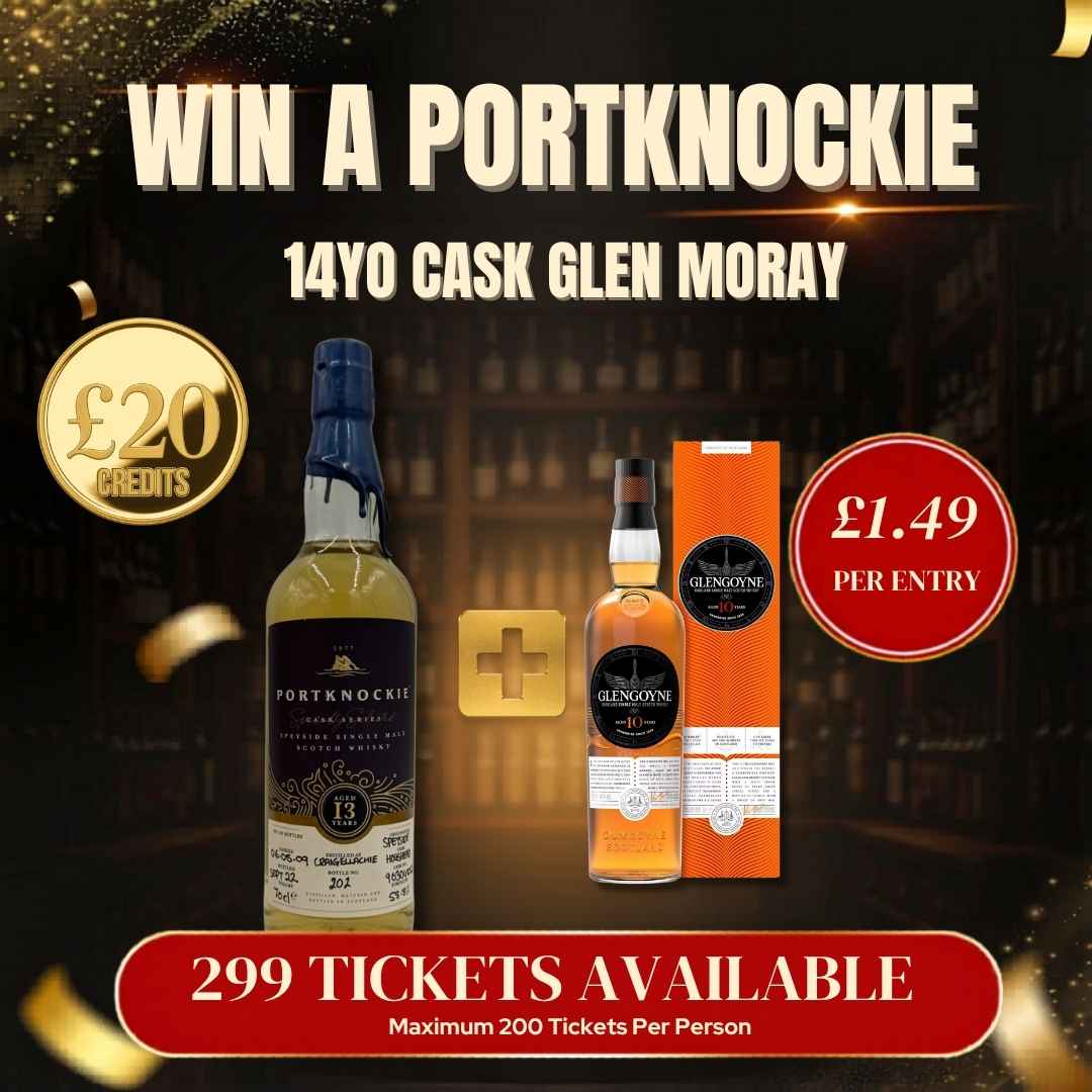 Win a Portknockie 14yo Cask Glen Moray + Instant Wins