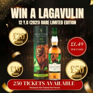 Win a Lagavulin 12 2021 Rare Limited Edition + Instant Wins