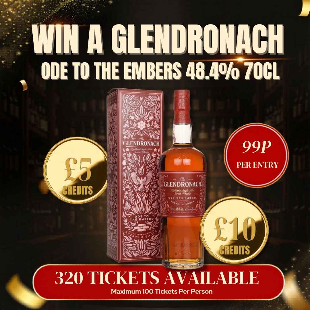 Win a Glendronach Ode to the Embers 48.4% 70cl + Instant Wins V2