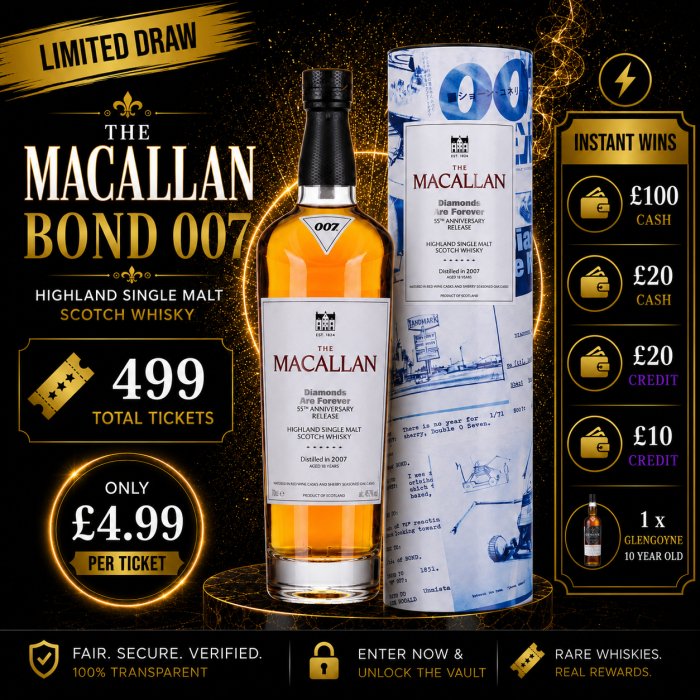 Macallan Bond 18- 007 x Macallan Drop Collectors Bottle