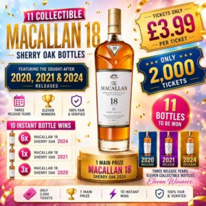 11 COLLECTIBLE MACALLAN 18 SHERRY OAK BOTTLES