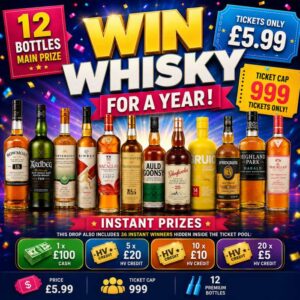 WIN WHISKY FOR A YEAR – 12 Bottles
