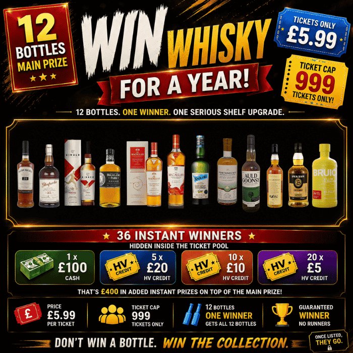 WIN WHISKY FOR A YEAR- Collection worth £2k