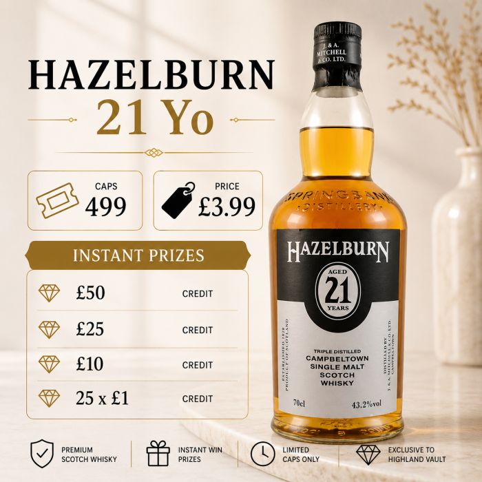 HAZELBURN 21 YEAR OLD- ICONIC, CULT & HARD TO FIND