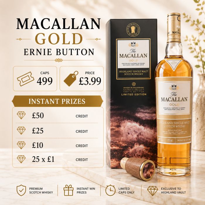 MACALLAN GOLD – MASTERS OF PHOTOGRAPHY: ERNIE BUTTON- with Stunning Stopper
