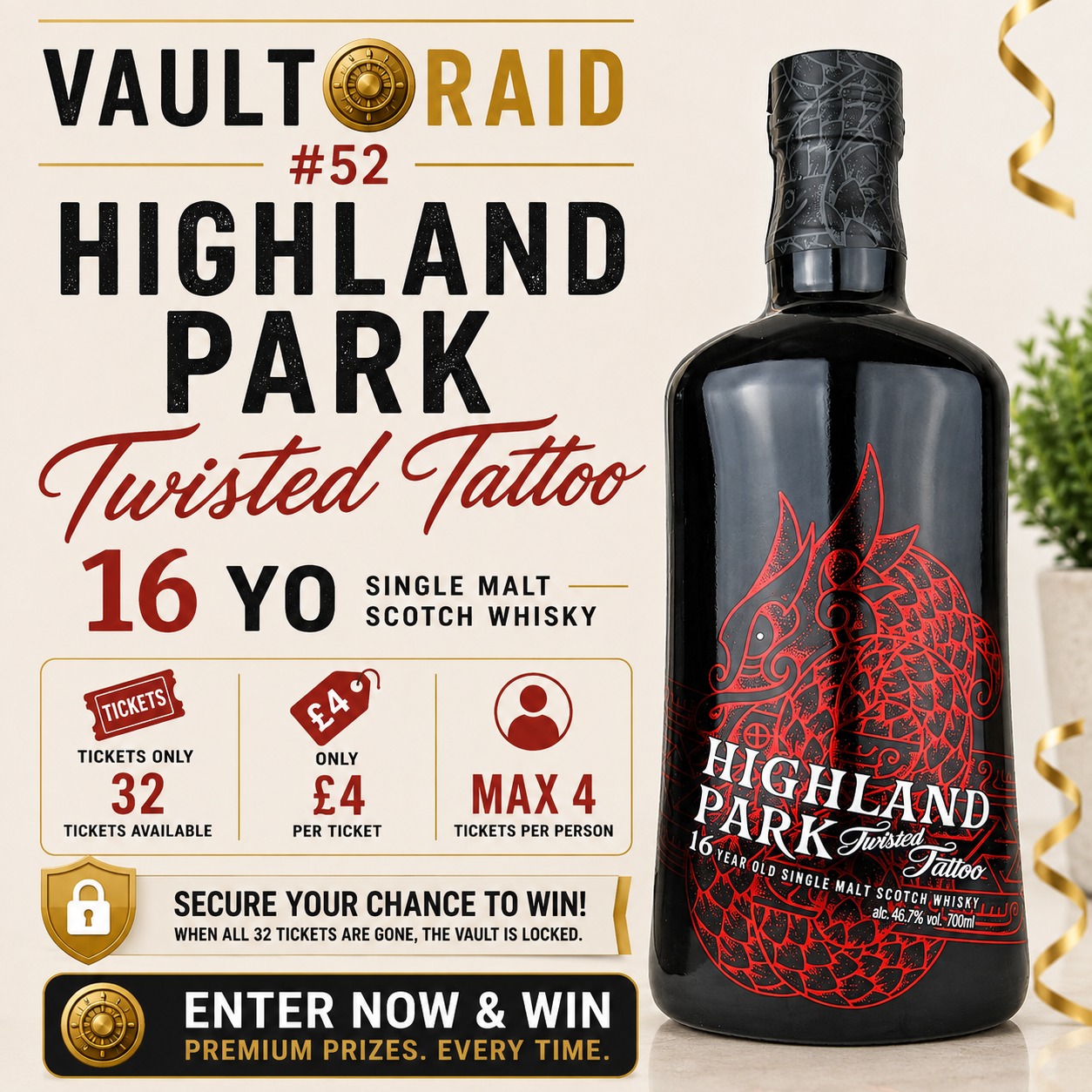 HIGHLAND PARK TWISTED TATTOO 16 YO – VAULT RAID #52