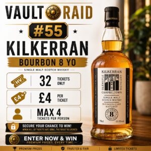 KILKERRAN BOURBON 8 YO – VAULT RAID #55