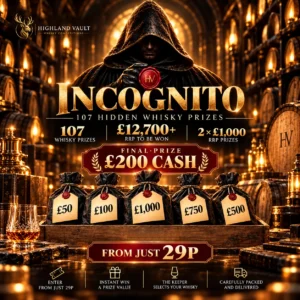 INCOGNITO — OVER £13,000 IN PRIZES