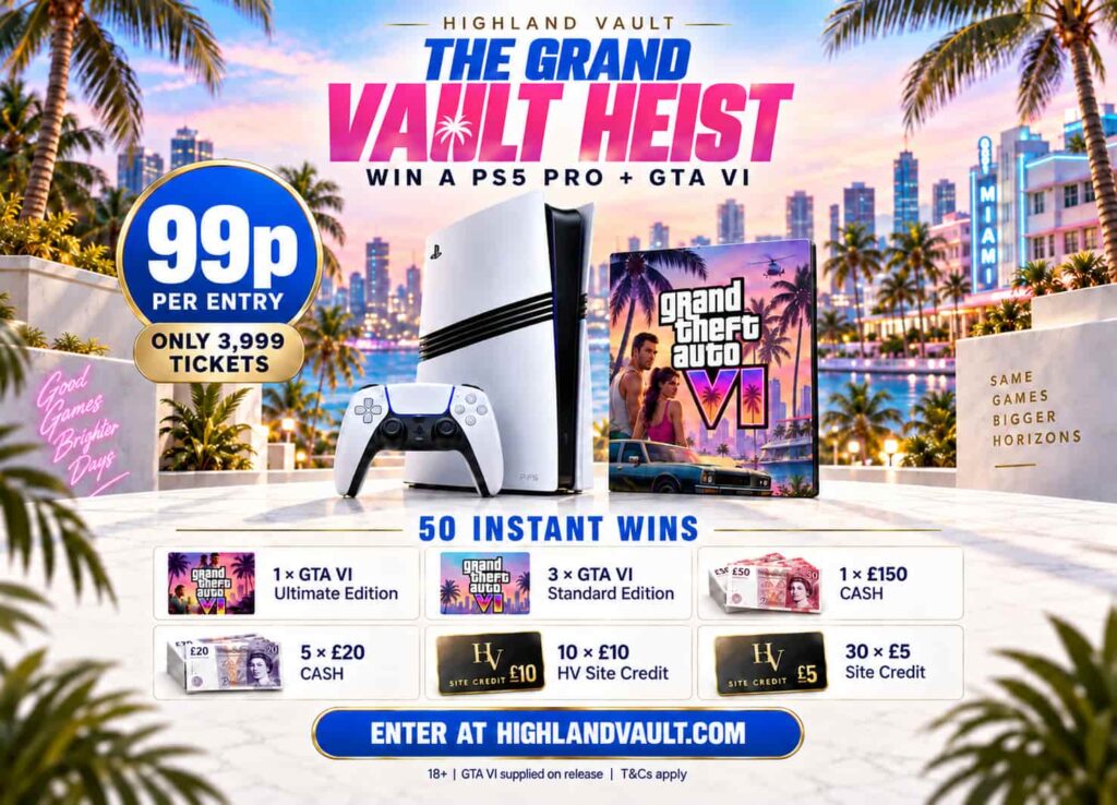 THE GRAND VAULT HEIST — WIN A PS5 PRO + GTA VI!