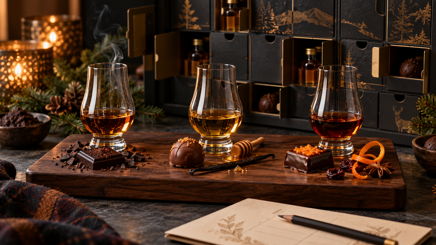 Whisky and chocolate advent calendar